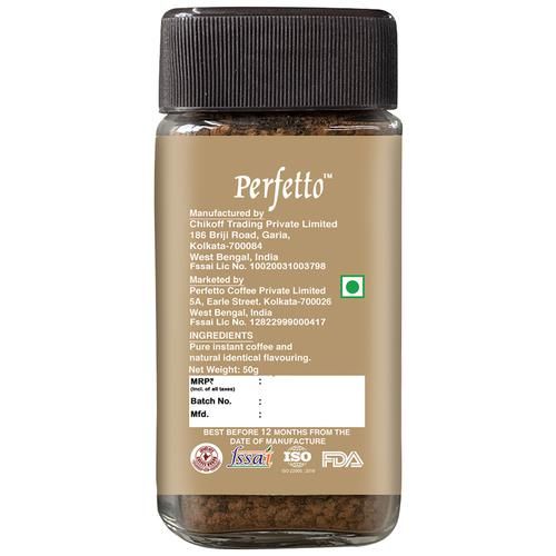 Perfetto Flavoured Instant Coffee - Creamy Vanilla, 50 g Jar-2.webp